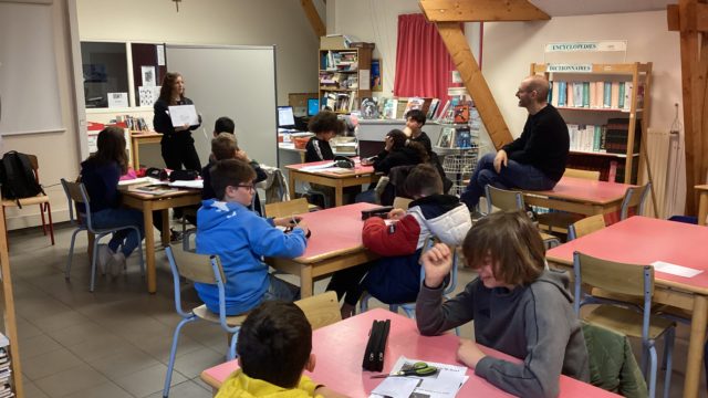 Martin Page à la rencontre des élèves de l’atelier d’écriture