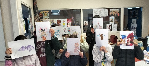 Remise des prix du concours de dessin organisé par Enzo