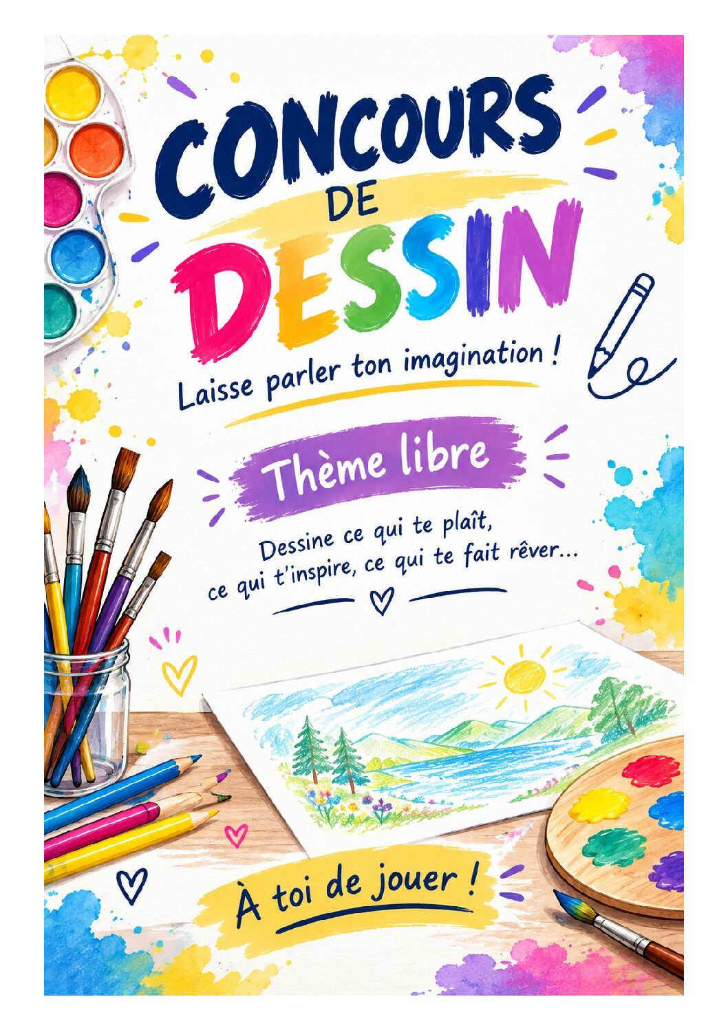 Lancement du 1er concours de dessin au CDI